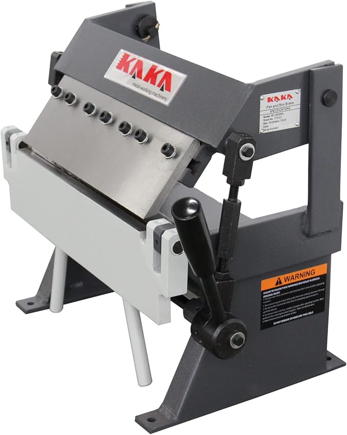 KAKA INDUSTRIAL Box and Pan Brake,12-Inch 20-Gauge Capacity Sheet Metal Brake, 1-135° Adjustable Angle Metal Finger Break W-1220A