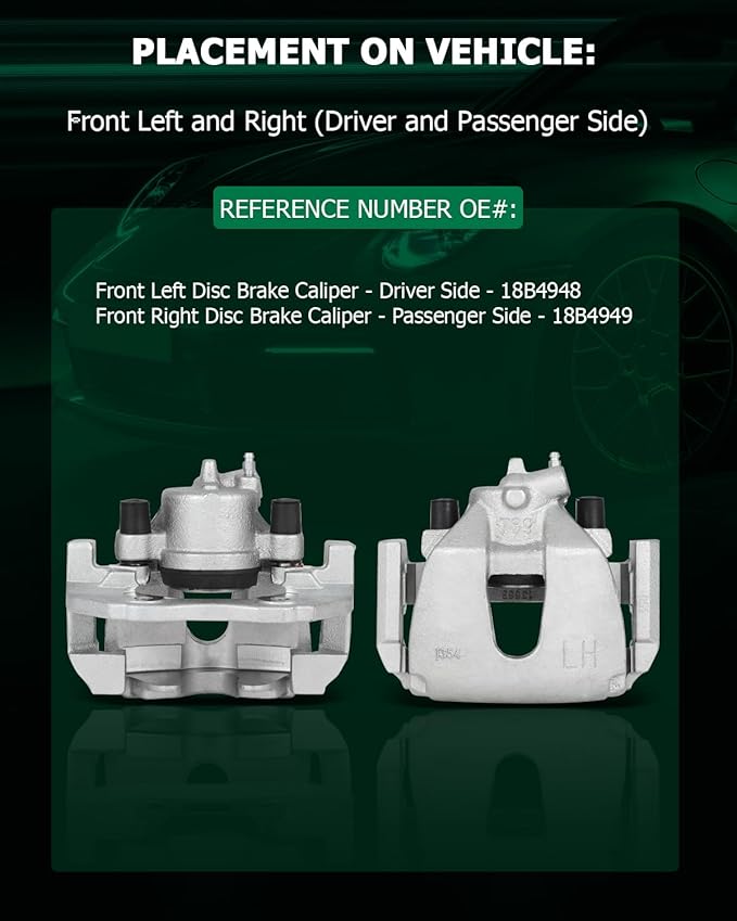 SCITOO 18B4948 18B4949 Disc Brake Calipers Assembly with Bracket Fit For Ford For Focus 2004 2005 2006 2007