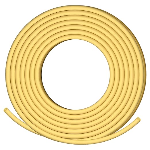 XHF 3/16 Inch 20Ft 3:1 Waterproof Heat Shrink Tubing Roll Marine Grade Adhesive Lined Heat Shrink Tube, Insulation Sealing Oil-Proof Wear-Resistant Yellow