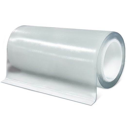 Waterproof Repair Tape for Fabric, Awning, RV Roof, Underbelly, Tarp, Tent, Sail and Boat Cover Outdoor Repair Patch, Heavy Duty, Clear, 5 Inch x 10FT