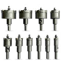 10Pcs TCT Carbide Hole Saw Kit for Metal, 5/8" to 2-1/8" Pilot Drill Bits for Metal, Tungsten Carbide Hole Cutter Set, Titanium-Plated Stainless Steel for Iron, Wood, Plastic