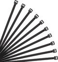 XINGO 8 Inch Black Cable Zip Ties (500 Pack), 40 Lbs Tensile Strength-Heavy Duty, Self-Locking Nylon Plastic Nylon Wire Ties for indoor and outdoor use