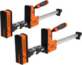 JORGENSEN 18-Inch Parallel Bar Clamp, Heavy-Duty Cabinet Master Clamp for Woodworking Glue-Up, 2200 lbs Force, Quick Release, Spreader Function, 2-Pack