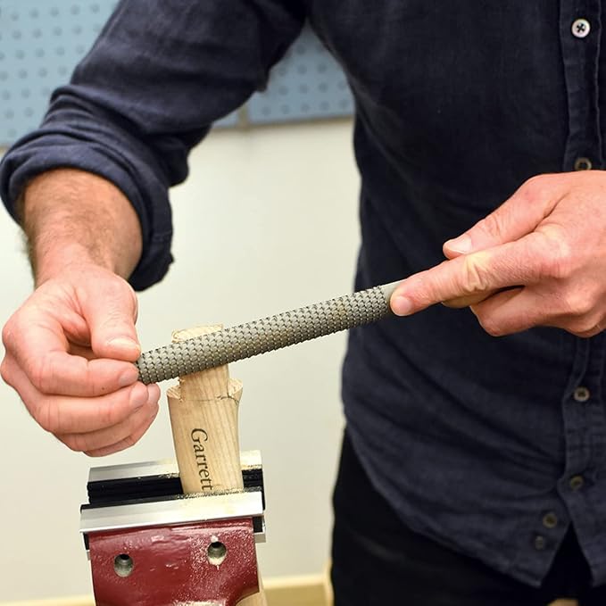 Kings County Tools 8" Half Round Woodworking Rasp | High Quality Steel Material | Durable and Long-Lasting | 4" Beech Wood Handle
