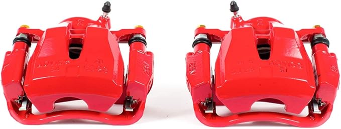 Power Stop Front S3194 Pair of High-Temp Red Powder Coated Calipers For Pontiac Vibe, Scion, Scion tC, Toyota Corolla iM, Toyota Matrix, Toyota Mirai, Toyota RAV4, Toyota RAV4 [Model Specific]