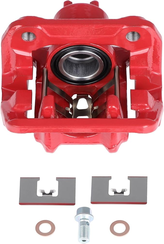SCITOO Rear Right Brake Caliper With Bracket 19B6887 Red Compatible For Acura RDX 2013-2018 For Honda Crosstour 2012-2015 For Honda CR-V 2007-2016