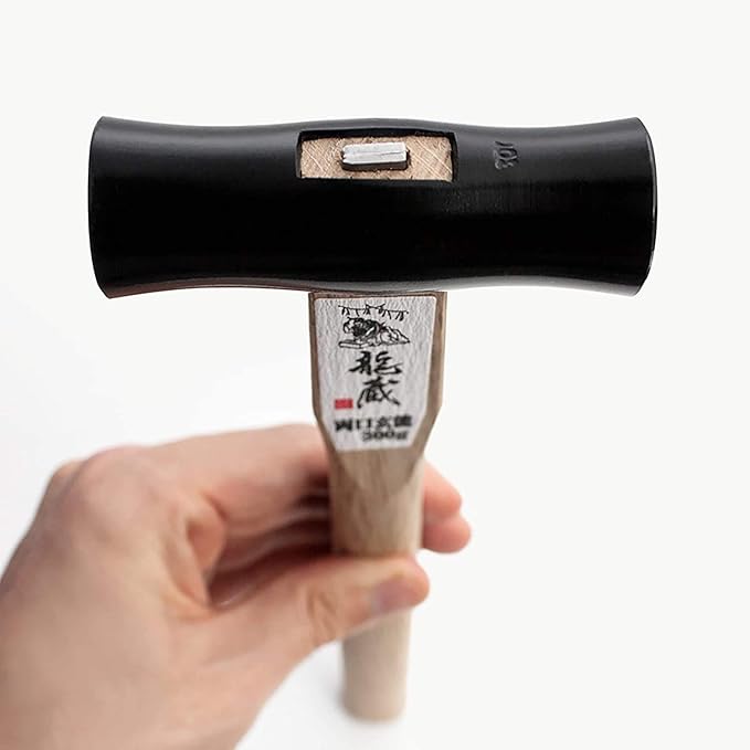 KAKURI Japanese Carpenter Hammer GENNO for Woodworking 13 oz (375g), Carpentry Hammer with Wood Handle for Chisel, Plane, Nail, Made in JAPAN