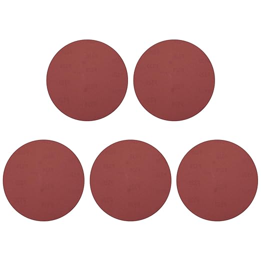 HARFINGTON 5 Pcs 9 Inch Sanding Disc 320 Grit Hook and Loop Sandpaper Random Orbital Sander Pads for Woodworking Automotive Metal Polishing