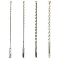 SDS Plus Drill Bits – 4pcs 12 Inch Masonry SDS Plus Drill Bit Set - Carbide Tipped - Rotary Hammer Drill Bits for Brick, Stone, Concrete (1/4” x 12”, 5/16” x 12”, 3/8” x 12”, 1/2” x 12”)