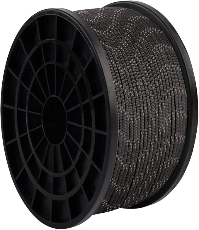 HERCULES Type III Paracord 550 Paracord Rope Parachute Cord, 250' Reflective for Camping Cord, Survival Rope