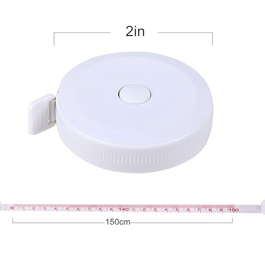 12 Pack Soft Retractable Measuring Tape - Tape Measure for Body Measuring Metric Tape Measure Double Scale Soft Tape Measure for Body Fabric Sewing Tailor Cloth Knitting Home Craft Measurements