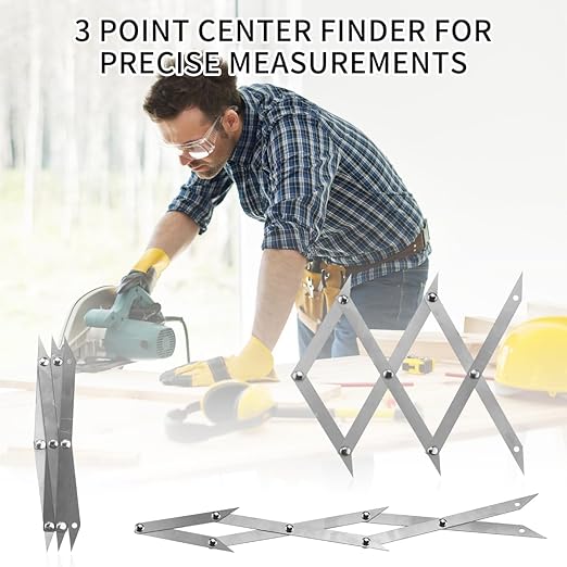 3 Point Center Finder for Precise Measurements Picket, Master Pro Woodworking Center Finder Marking Tool Center Finding Tool Wood Working Welding Center Point Finding