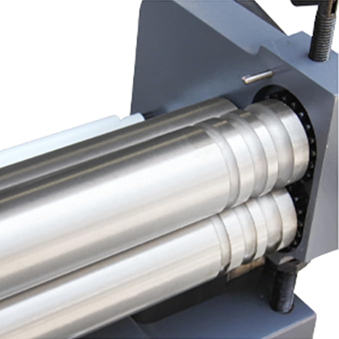 KAKA Industrial Sheet Metal Brake 40 inch 3-in-1, Shear and Slip Roll Combo | 20-Gauge Heavy Duty Bending Machine with Back Gauge and Segment Fingers for Metal Fabrication