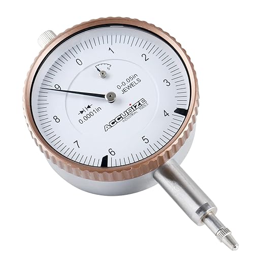 Accusize Industrial Tools Agd2 Style 0-0.05'' by 0.0001'' Dial Indicator with Lug Back, P900-S097