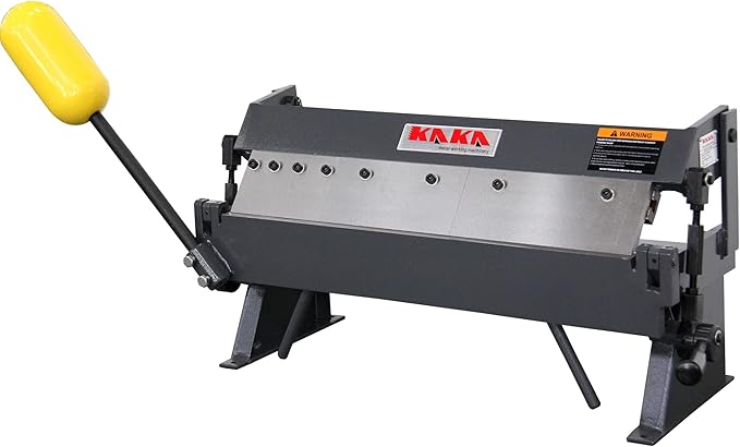 KAKA INDUSTRIAL Box and Pan Brake, 24-Inch Sheet Metal Brake, 16-Gauge Mild Steel Capacity Metal Brake Bender, Pan and Box Brake 1–135 Degree Adjustable, Metal Finger Break with 5 Fingers W-2416Z