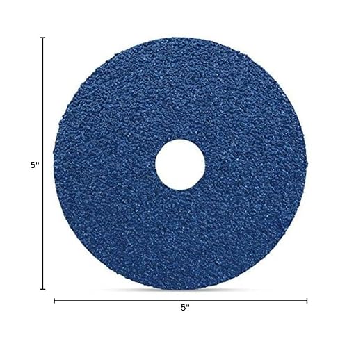 BHA Zirconia Resin Fiber Grinding and Sanding Discs, 5” x 7/8”, 24 Grit - 25 Pack