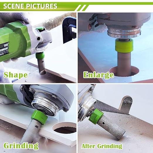 Diamond Core Drill Bits Set - 8pcs Tile Hole Saw Kit (20/25/32/45/65/75mm+20F+Hex) for Porcelain Ceramic Tile Granite Marble