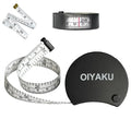 Dual Scale Tape Measure for Cloth Tailoring and Body Measurement 60 Inch/150cm Retractable Soft Tape with Lock Button and Window Reading Weight Loss Fitness Medical Nursing Craft Cloth Tools