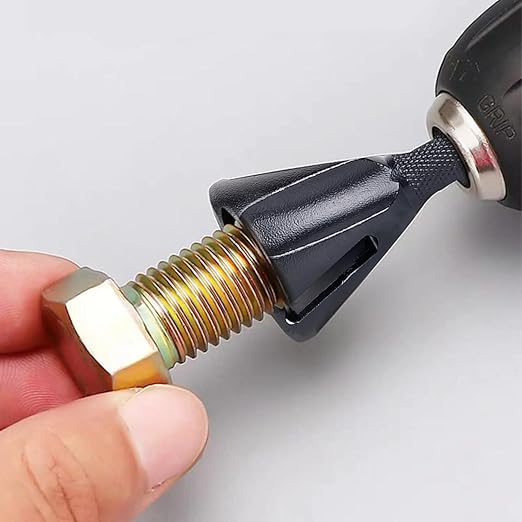 Deburring External Chamfer Tool, Deburring Drill Bit, Quick Release 1/4" Hex Shank Remove Burr Tools for 3/16"-1"(5mm-25mm) TS/DJQ-01