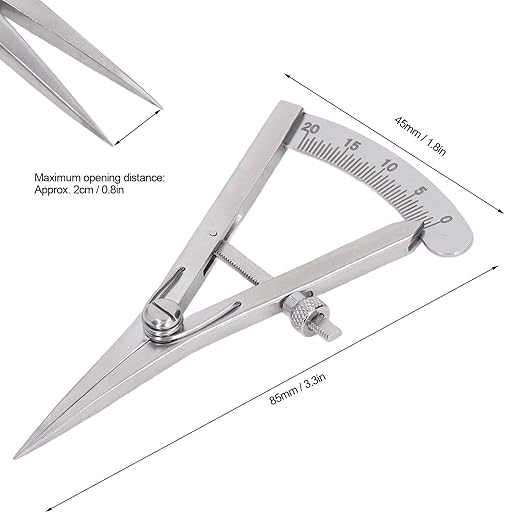 Marking Gauge, Stainless Steel Scribe Tool, Caliper Measuring Tool for Leather Trimming Projects