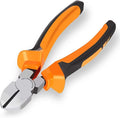 BOENFU Wire Cutter for Artificial Flowers and Crafts, 6 inch Side Cutters Chicken Wire Cutters Heavy Duty Diagonal Cutting Pliers Wire Clippers, Orange