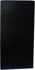 Wall Control Pegboard 32in x 16in Black Metal Pegboard Tool Board Panel