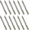Fingernail Files (12 Pack), Metal Nail Files for Natural Nails, 4’’ Stainless Steel Thin Durable Nail File Bulk Filer with Curved Sharp Pointed Tip Double Sided Manicure Pedicure Toenails Tools