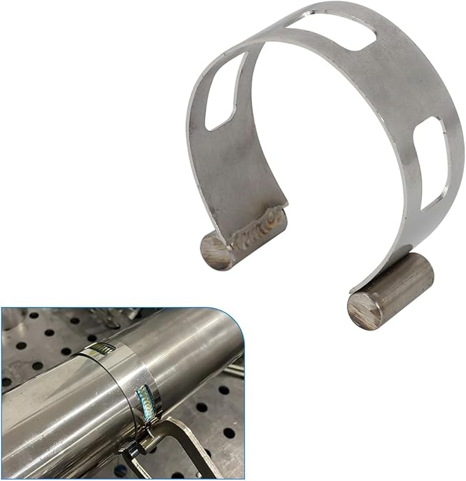 2" (50.8mm) Stainless Exhaust Tacking Band Clamp-On For Welding Fabrication