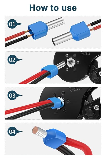 Lytool Double Wire Ferrule Kit 8-22 AWG, 750Pcs Dual Bootlace Ferrule Kit Wire Ferrules Twin Ferrules Connectors Wire Terminal Connector, Insulated Cord Pin End Terminal Great Assortment Ferrules Kit