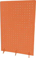 Torched Pegboard Display Stand for Jewelry, Craft Shows, Selling, Vendor Events, Tools, Peg Board Accessories Rack Organizer, XXL 15.75" L x 4.3" W x 23.75" H, Orange