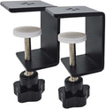 2 Pack Heavy Duty C Clamp & Desk Clamp | Wide Jaw Metal Woodworking Clamps, Adjustable Shelf Clamps for Desk Extension/Panel Work (Sturdy Multi-Purpose Clamping Tool)