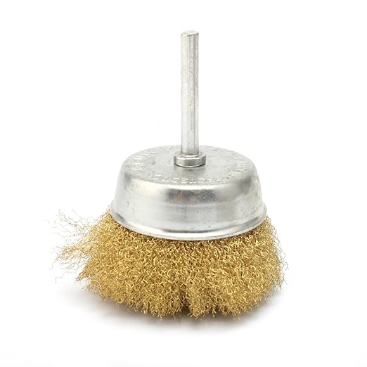 7pc Brass Wire polishing Brush Wheel & Cup Set brass cup brush with 1/4-Inch Shank 0.13mm true brass wire