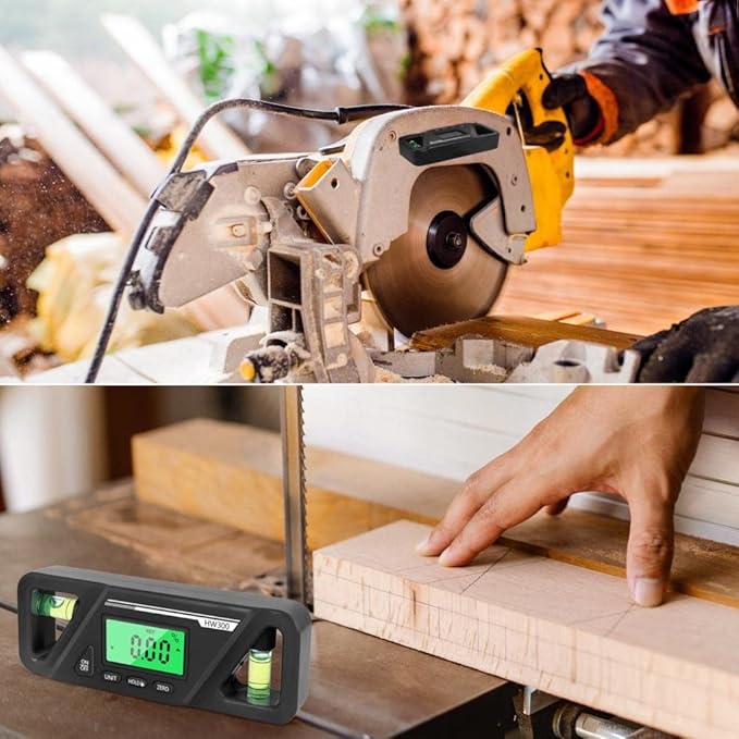 Digital Level Magnetic, 2 in 1 Digital Angle Finder, Digital Protractor Inclinometer, LED Display Angle Ruler, Electronic Level