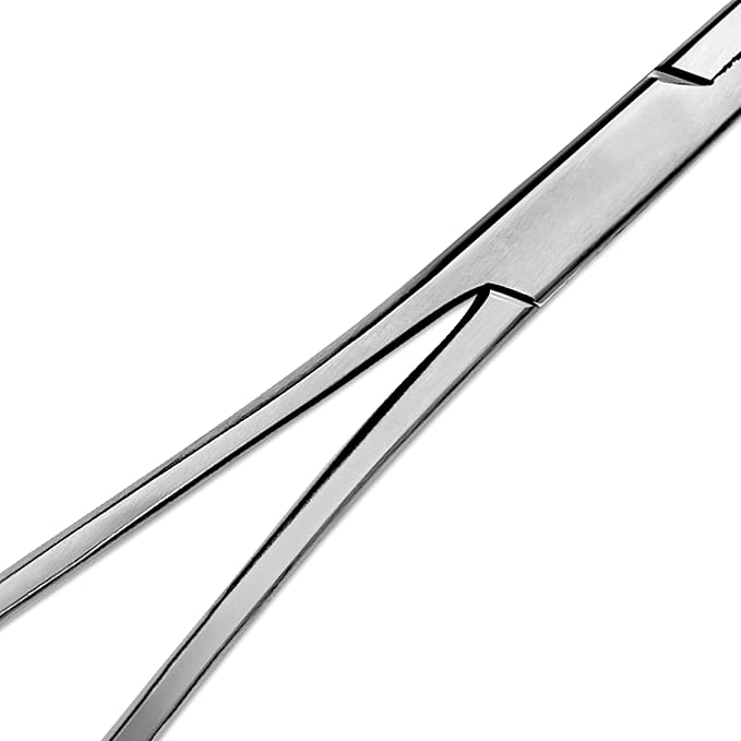 Hemostats ROCHESTER PEAN Forceps Locking Pliers Clamps Tongs Full Serrated Stainless Steel set Of 3 pcs 9,10,12 Inch Curved (Curved 8,10,12 Inches 3 pcs Set)