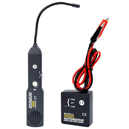 EM415Pro Automotive Circuit Breaker Finder Electrical Tester, 6-42V Wire Tracer Short Circuit Finder, Cable Tracker & Voltage Detector with 7 Inch Flexible Probe for Car and Home Diagnostics