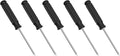 5PCS Mini Phillips Screwdriver, 3mm Cross Head with Black Non-slip Handle for Small Appliances, 3.62"(92mm) Total Length, Non-magnetic