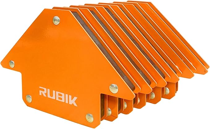 RUBIK 25 LB Welding Magnets, Heavy Duty Welding Magnets Set, Welding Magnet Holder,45 90 135 Degree Angle Holding Magnet, Holding Power Welding Accessories,6 Pcs Pack