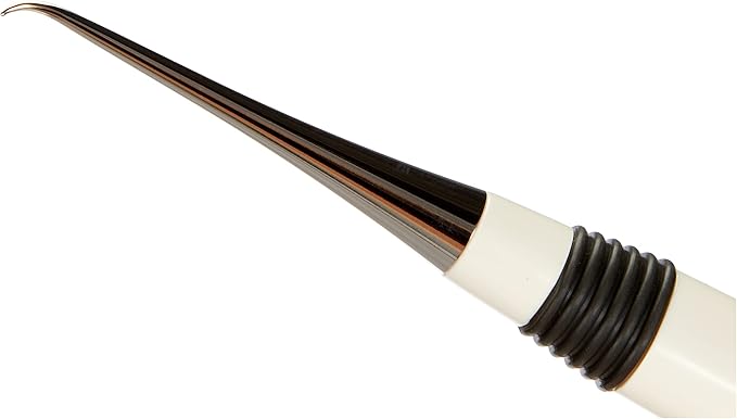Clover 4880 Curved Awl for Sewing,White/Silver