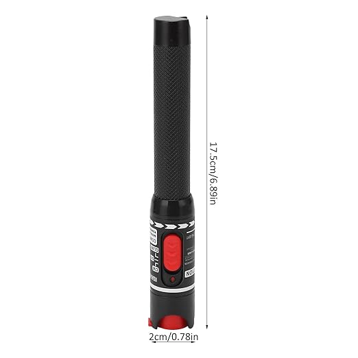 Visual Fault Locator 50KM 50mW Fiber Optic Cable Tester Meter VFL Red Light Pen Light Source Testers (50 KM)