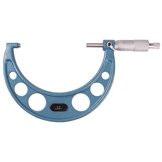 6Pcs Outside Micrometer Set 0-1", 1-2", 2-3",3-4",4-5",5-6", 0.0001" Graduation, Precision Tools for Machinists
