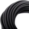 ZhiYo 50FT 3/8” Wire Loom Split Tubing Auto Wire Conduit Flexible Cover | High Temperature Heat Resistant -40F to 257F | Plastic Cover for Electrical Wires & Cables