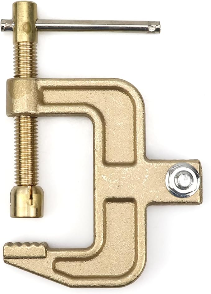 500A G-shape Welding Ground Clamp Brass Welding Ground Earth Clamp Suitable for MIG MMA TIG ARC