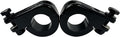 Universal Gloss Black Foot Peg P-Clamp mounting kits Compatible with for Harley Touring Road King Engine Bars Most Motorcycle 1-1/4 Inches(32MM) highway bars
