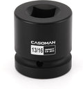 CASOMAN 1-Inch Drive Impact Socket Set-13/16", 4-Point Square Socket, CR-MO