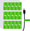 uxcell 300 Pcs Cable Labels, Waterproof Wire Cord Labels Tags, Cord Organizer Management Tags for Charger Cable Organizer Wire Markers Printer and Handwriting, Light Green