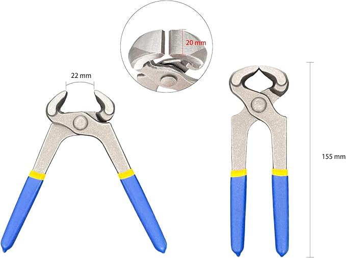 Nail Puller Plier, Nail Remover, Cutting Plier, Carpenter Tool, Staple Remover Tool, Nail Puller Tool, Nail Plier, Cat Paw, End Cutting Nippers, Wire Cutting Tool (6‘’)