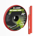 Heat Shrink Tubing 50 Feet Roll, 3:1 Ratio Adhesive Lined Marine Grade Shrink Wrap Tubing,Industrial Heat Shrink Tube Electrical(1, Red, 50ft-Dia-3/16")