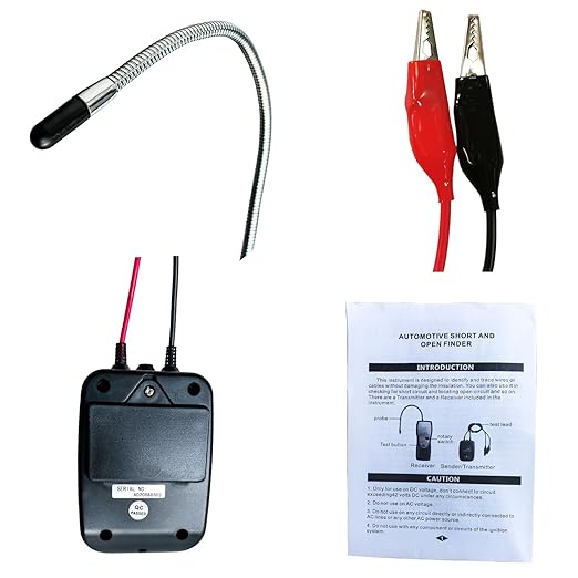 Professional Automotive Circuit Tracer - 6-42V Short & Open Finder with Adjustable Probe | Car Wire Tracker for Short Circuit Detection, Broken Wires & Current Leaks | Electrical Diagnostic