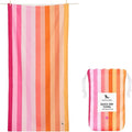 Dock & Bay Kid's Towel - for Beach Use - Quick Dry, Sand Free - Compact, Lightweight - 100% Recycled - Includes Bag - Summer - Miami Sorbet, Large (160x90cm, 63x35)