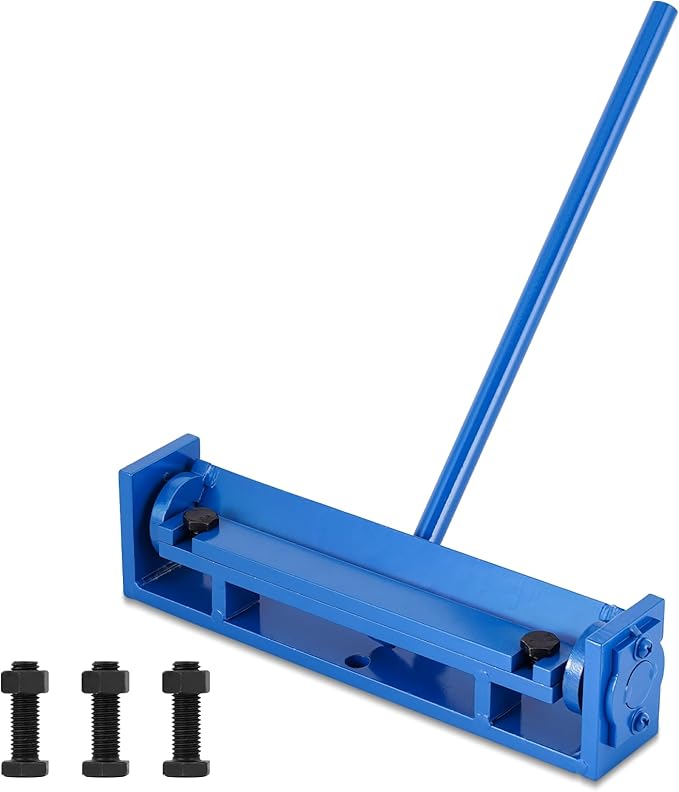MXBAOHENG Sheet Metal Bender Manual Brake Bender Hand Bending Machine, Roof Metal Folding Tools for Thin Iron, Stainless Steel, Aluminum, Copper Plates (200mm)